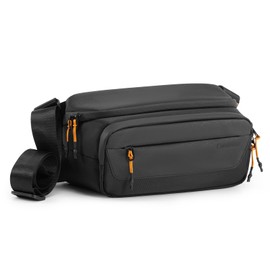 Cwatcun Small Camera Sling Bag, DSLR Compact Camera Shoulder Bag Crossbody, Photography Bag Case Purse for Canon Nikon Sony Fuji DSLR/SLR/Mirrorless Cameras(Small)