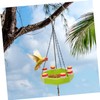 Kisangel Elegant Design 1 Set Hanging Bird Feeder Tray Hummingbird