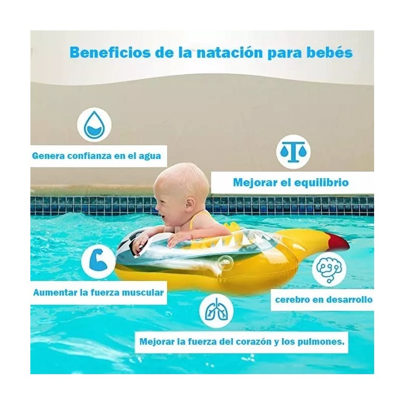 TAIMEI Flotador Bebé 8-15 Kg Niño 3 Meses-6años Salvavidas Inflable