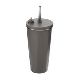 Takeda Corporation CGY STT-480CGY Tumbler with Straw, Heat Retention and Cold Insulation, Charcoal Gray, 3.6 x 3.6 x 7.5 inches (9.15 x 9.15 x 19.15 cm), Straw Tumbler, 16.9 fl oz (480 ml)