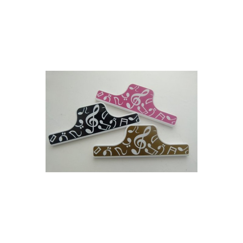 Music Themed 15cm Large Paper Clip - Pink Music Design