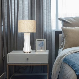 Cascade Off-White Glass Table Lamp with Golden Base Elegant Cascade Glass LampColor: as Pic Color