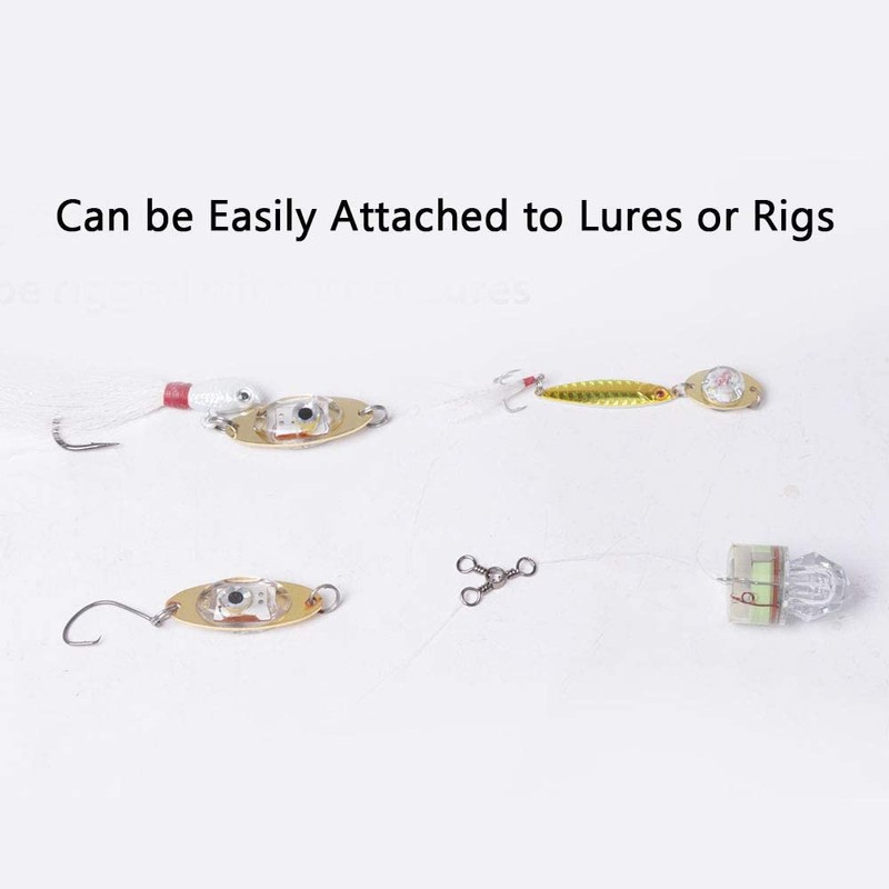 Dr.Fish LED Fishing Spoon Flasher Deep Drop Lights LED Lures
