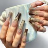 YINOX Hand-applied Nail Art | Leopard Print and Cross Designs