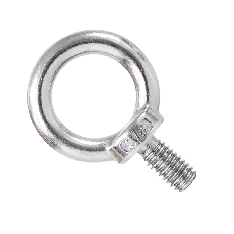 Qlvily 4 Packs 316 Stainless Steel 3/8" UNC Eye Bolt,