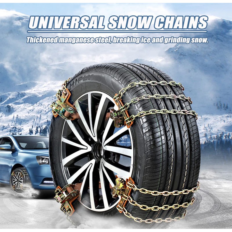 Snow Tire Chains, Universal Car Emergency Anti Slip Snow Chains,