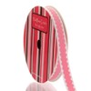 3/8" Pink Scallop Grosgrain Ribbon 5 Yard
