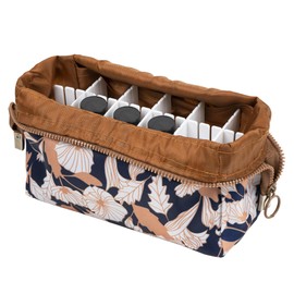 CAIRIAC Essential Oil Carrying Case - Holds 18 Bottles (5 mL-20 mL, Also Fits for Roller Bottles), Travel Essential Oil Bag for Purse, Portable Organizer for Essential Oils and Accessories