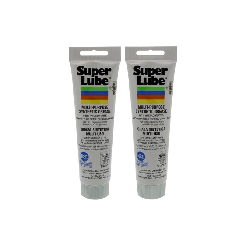 Super Lube-21030 Synthetic Multi-Purpose Grease, 3 Oz. (Pack of 2)