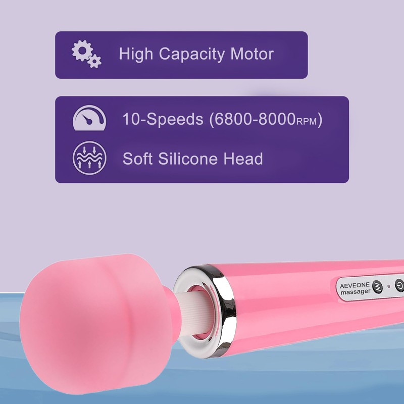AEVEONE Wired Powerful Handheld Wand Massager, Strong Personal Vibration Massage