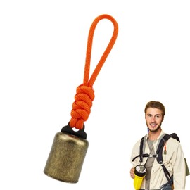 Loud Bear Bell for Hiker - Bear Bell Loud Metal Hiking Bell,Outdoor Supplies Multi-Purpose Survival Bag Pendants with Silencer for Hiking & Climbing
