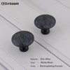 Xlroaafs 16 Pack Black Cabinet Hardware Knobs,1.4" Round Matte Black