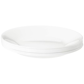 Corelle Set of 6 Round Flat Plates 17 cm – Winter Frost Decor, White