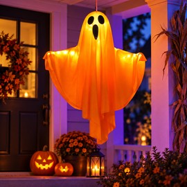 Inflatable Halloween Ghost Decoration with LED Lights – Outdoor & Indoor Party Yard Decor