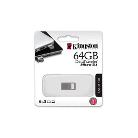 Kingston Technology DataTraveler 64 GB Micro USB 3.1 Gen 1/USB 3.0 Flash Drive