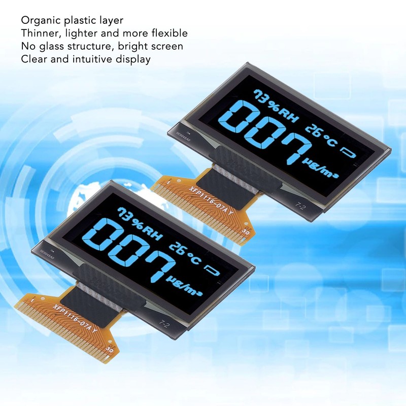 2Pcs Liquid Crystal Display Screen Module Organic Light Emitting Diode