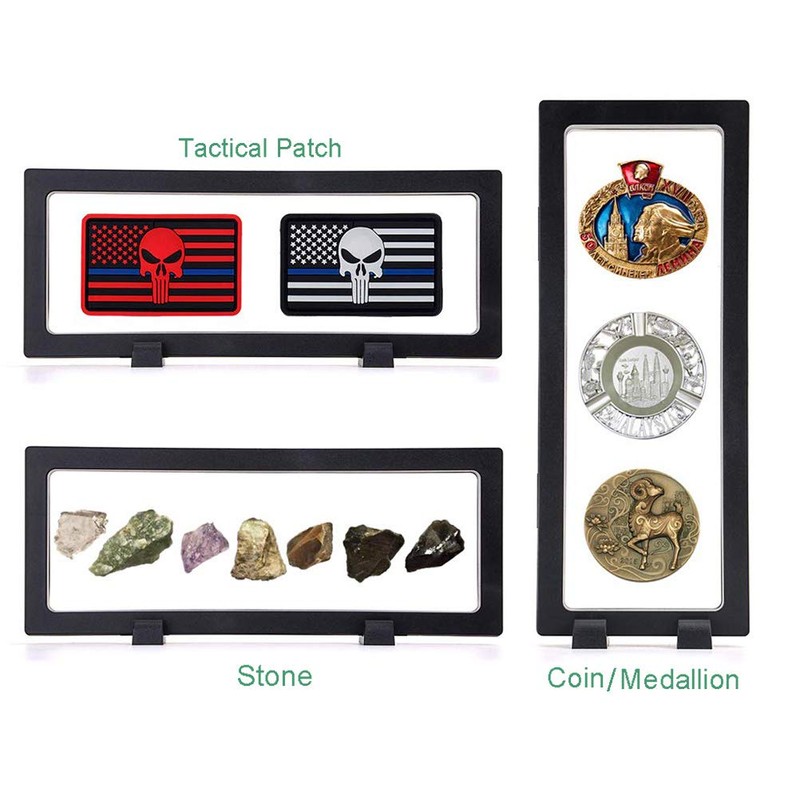 WINBST 3D Object Frame, Coin Stand, Floating Frame, Coin Frame