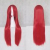 generic Mujer Peluca Roja Pelo Largo Pelucas Con Flequillo Peluca