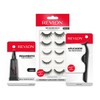Revlon - Pestañas Postizas Reutilizables, 5 Pares Multidimensionales con Aplicador
