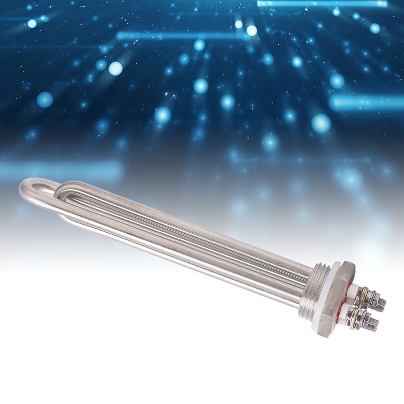 Immersion Water Heater Stainless Steel 1"NPT Thread Portable Quick Heating