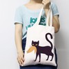 JXGZSO Kamala Cat Tote Bag Madam President Tote Bag Cat