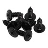 #10 x 1/2" Black Modified Wafer Truss Head Wood Screws,