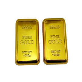 speed mao Magnetic Gold Bar Bottle Opener Bottle Opener, Gold, Set of 2