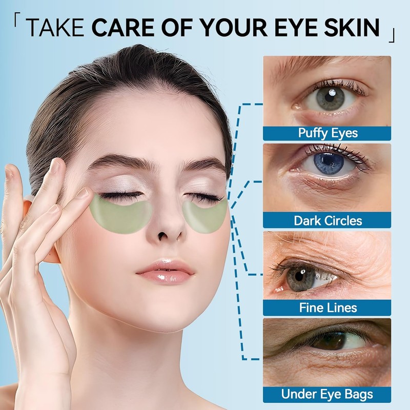prowithlin Under Eye Mask - 60 Pcs Green Tea Collagen