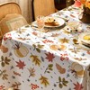 LOSIVISHE Thanksgiving Waterproof Tablecloth – Fall Harvest Pumpkins, Maple Leaves