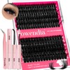 Fowendia Fowendia Lash Clusters Kit Fluffy 80D 100D Individual Lashes