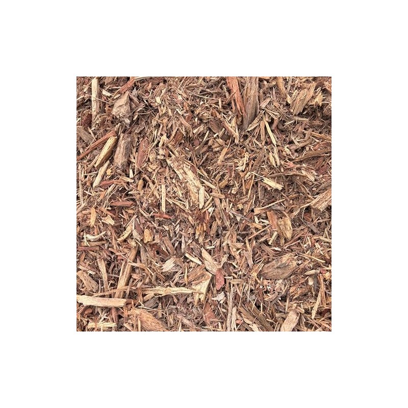 Natural Shredded Fiber Mulch. Ground Cover for Planters and Trees.