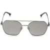 Police Men's Vibe 2 Sunglasses, Shiny Palladium/Grey, One Size