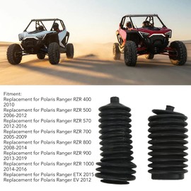 Steering Rack Boots Pair Steering Rack Boots Rubber Pinion Bellow Boots 5412012 5412013 Replacement for Polaris Ranger RZR 400 500 570 700 800 900