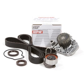 Mizumo Auto MA-4216972599 Timing Belt Kit NPW Water Pump Compatible With/For 01-05 Honda Civic EX HX VTEC 1.7L D17A2 D17A6