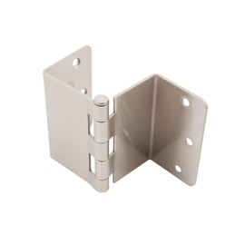 Swing Clear Offset Hinge, 3-1/2 Inches, 1/4" Radius Corner, Fits Doors 1-3/8" to 1-3/4" Thick, 2-Pack, Satin Nickel by Stone Harbor Hardware