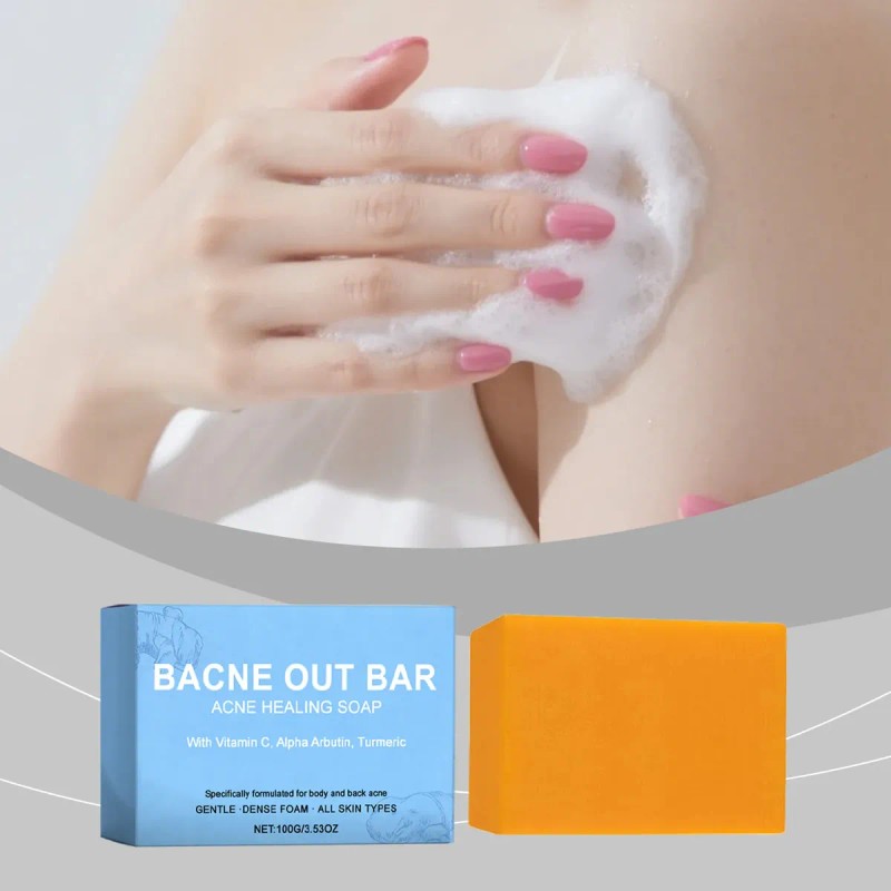Jabón En Barra Bacne Out Para Acné Con Cúrcuma 100g