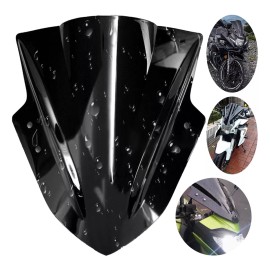 Gomia De Parabrisas De Motocicleta Negroprotección Contra Lluvia