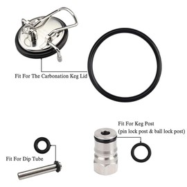 15 piezas de juntas de barril, junta tórica de silicona de grado alimenticio, junta tórica portátil, cerveza casera, tapa de barril de cerveza, juego de repuesto de junta tórica,Sifones