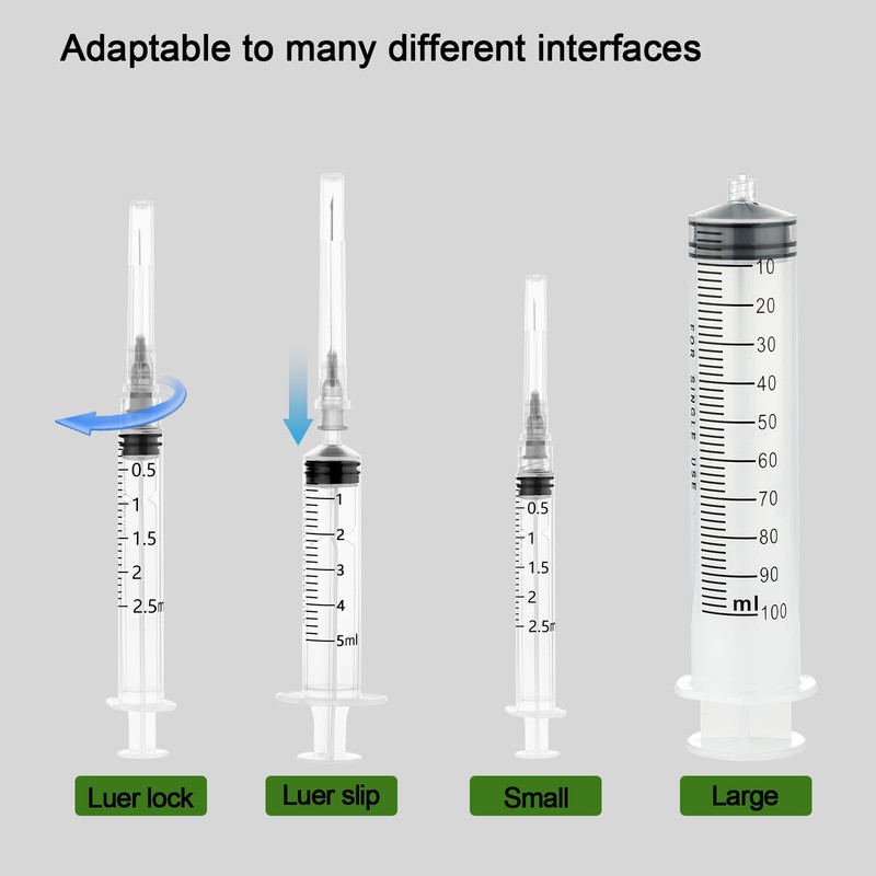 JIBENGAO 27G 1/2 Inch Needle (27g 13mm), 100Pcs Individually Wrapped