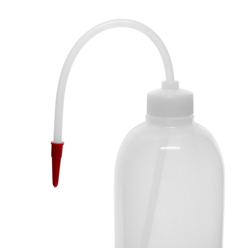 EISCO Wash Bottle, 500ml - Polyethylene - Translucent, Unbreakable -