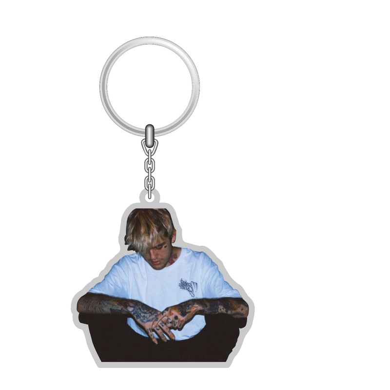AkinaWay Lil Peep Emo Sad Boy Llavero acrílico premium