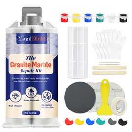 MendMight Quartz Countertop Repair Kit(Color Match), Tile, Marble and Granite Repair Kit for Edge Chips, Cracks, Scratches and Holes on Quartz, Marble, Granite, Porcelain and Other Stone Surfaces