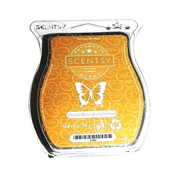 Scentsy Vanilla Bean Buttercream Wax Bar Scent Melts for Product Description See Below