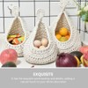 TOVINANNA Hanging Fruit Vegetable Basket Woven Storage Net Bag Bohemia