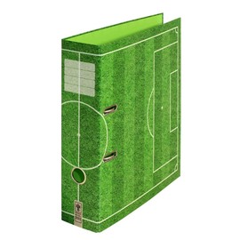 Lawn Square Folder School Folder Motif DIN A4 Approx. 8 cm Wide Motif Folder Football Motif Green Children Boys