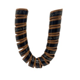 Outback Wrap - Hose Tamer Hydraulic Hose Management Protector and Tagging Wraps for Farming and agriculture equipment, Tractors, Harvesters, Planters, and Sprayers 40 mm Diameter - 18 inch - Brown