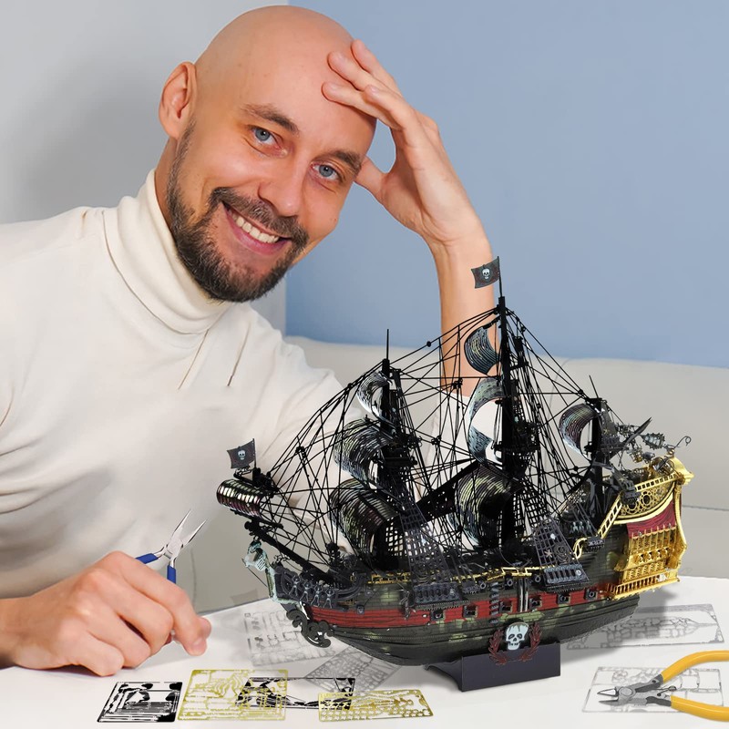 Piececool 3D Metal Puzzles for Adults, The Queen Anne's Revenge
