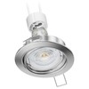 ledscom.de FERE Recessed Ceiling Spotlight Fitting Frame Chrome Matt Swivelling