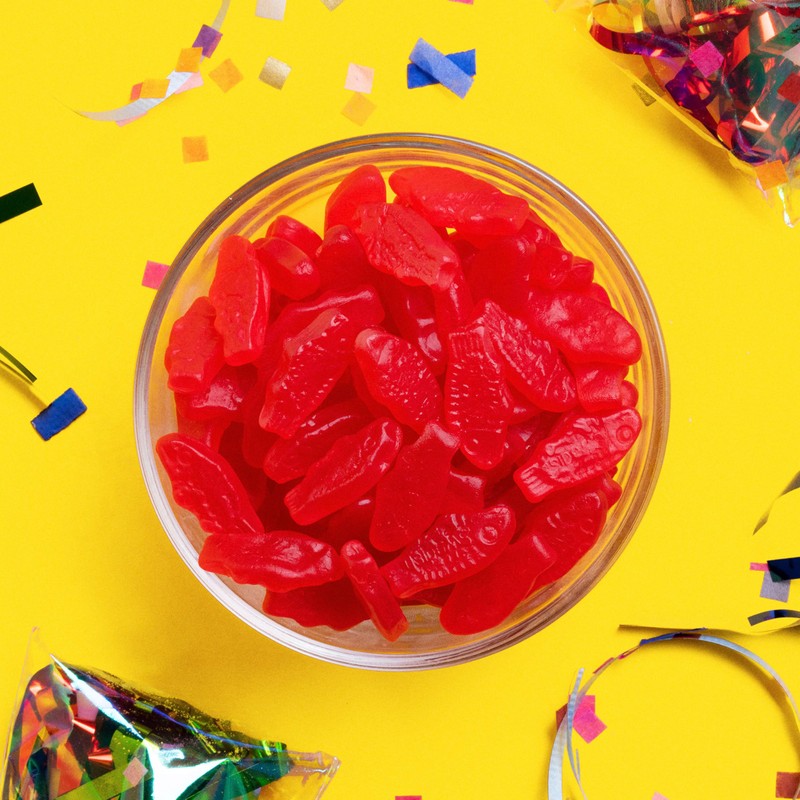 SWEDISH FISH Mini Soft & Chewy Gummy Candy, Family Size,