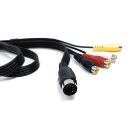 1.2m 5 Pin Din to 4 x RCA Phono Female Sockets Audio Video Lead Cable 4ft